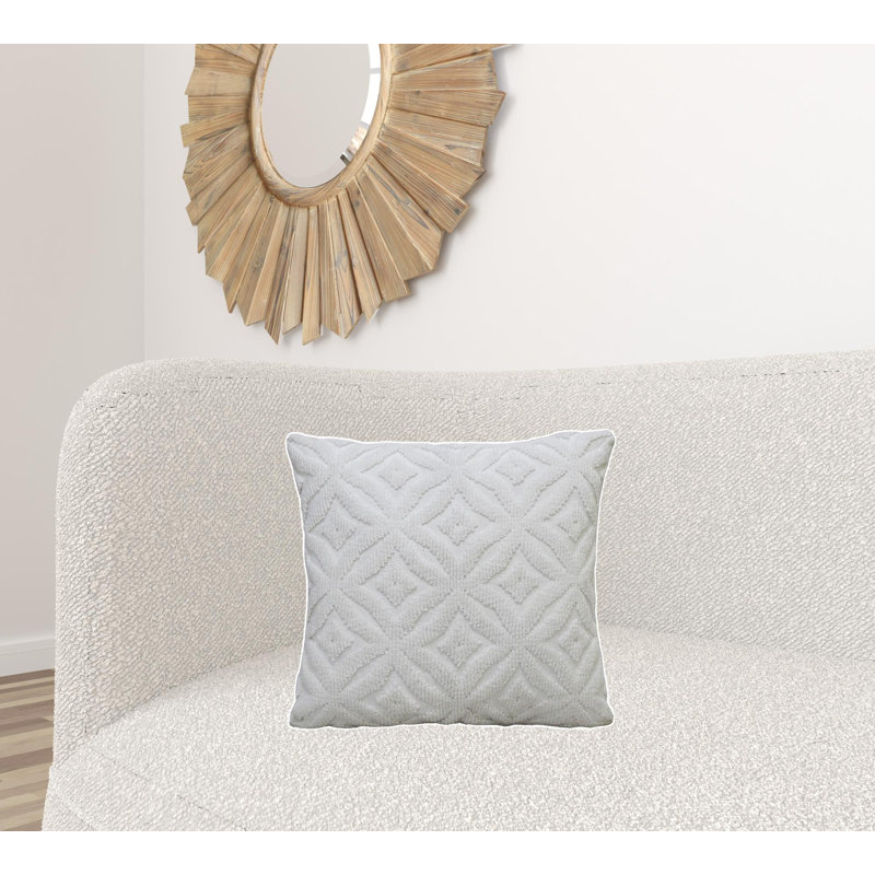 Housse et insert de coussin décoratif intérieur / extérieur en mélange de coton, Bourre en polyester