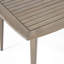 Table d'extérieur carrée en bois d'acacia avec pieds droits
