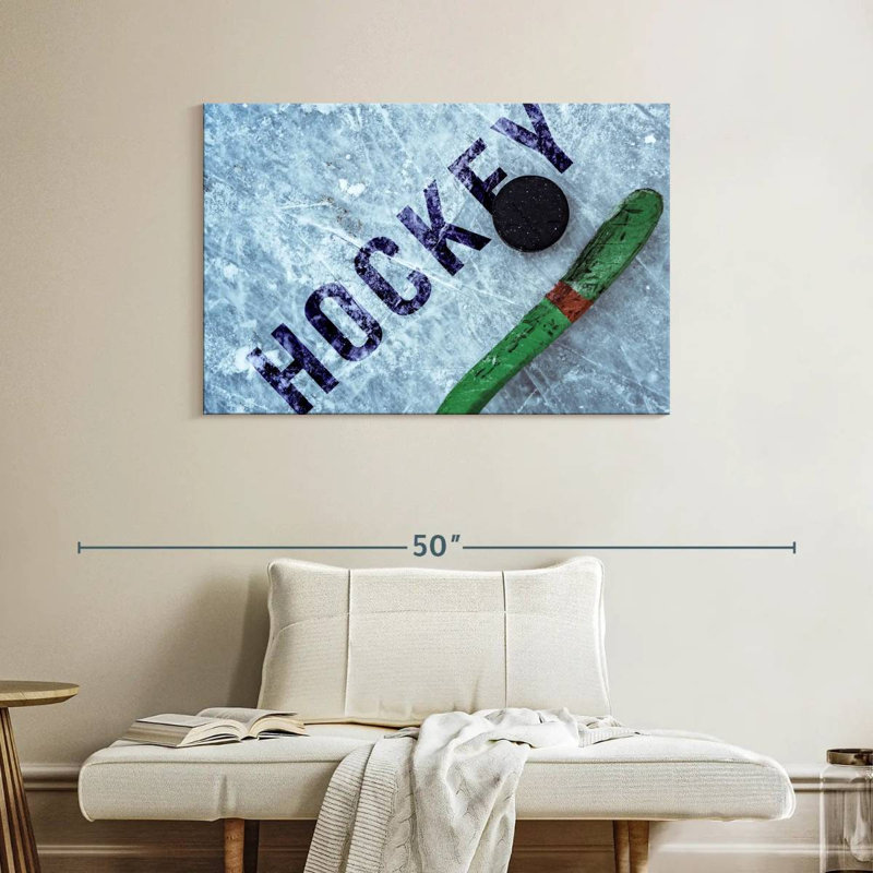 Sirci jouer au hockey, H 26 po x l 39 po