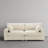 2 - Piece Upholstered White Faux Rabbit Fur Flannel Reversible Modular Sofa Living Room Sectional Couch-569984570