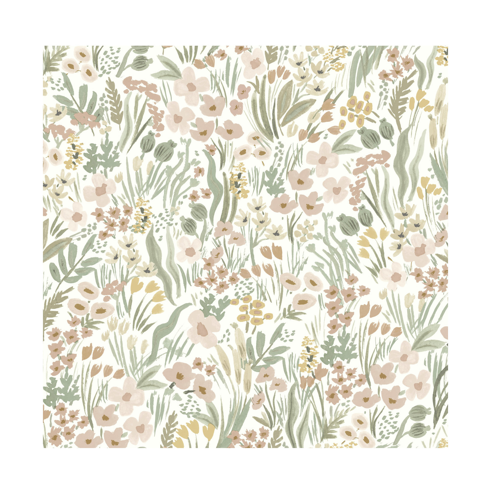 Lea Peel & Stick Wallpaper, Light Pink/White/Gray