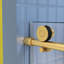 Porte de douche en verre, porte coulissante, système de fermeture en douceur, avec verre trempé de 5/16 po 56-60 po x 74 po-113931051