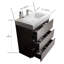 Meuble-lavabo de 30 po en noyer avec lavabo - Design moderne, rangement spacieux, lavabo blanc, noyer, option d'organisation, système de tiroir-959159052-959159053-959159043
