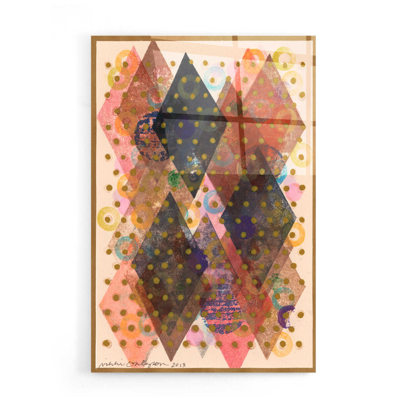 «Inked Triangles I» par Nikki Galapon, H 24 po x l 16 po x P 0,2 po