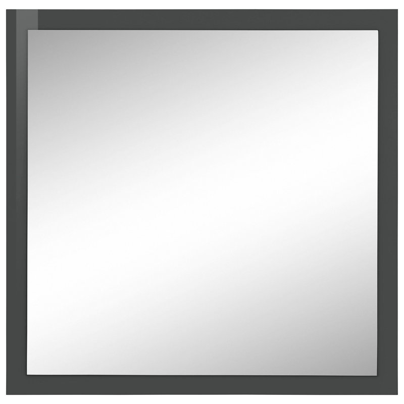 Giammaria Flat Mirror, Anthracite Glossy