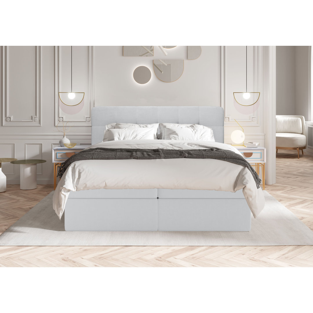 Boxspringbett Callini mit Topper und Bettkasten