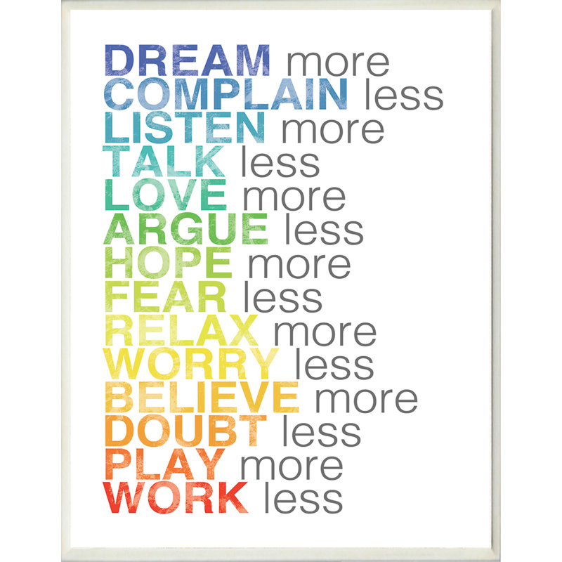 " Dream More Typography " by Louise Carey
