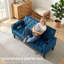 Sofa Seats Modern Style Comfy Small Sofa with Pocket Storage 2 USB 2 Cup Holders Upholstered Couch for Living Room Bedroom Office-852254531-852254557