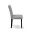 Ensemble de table de salle à manger 3 pièces pour petits espaces comprenant une table de cuisine ronde avec piédestal et 2 chaises rembourrées en tissu Shitake, noir et cerisier-920871973-920872027