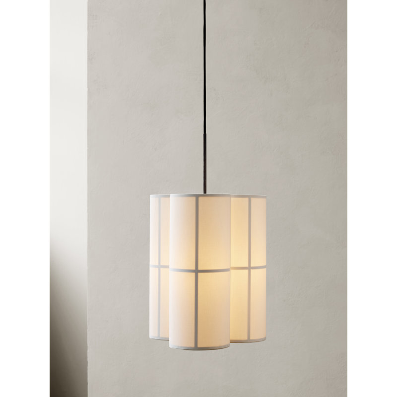 Hashira 3 - Light Pendant, 23.6" H x 14.6" W x 14.6" D, Raw