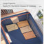 Clothes Storage Bins Boxes with Metal Frame - (Extra Large-105L)-2003692339