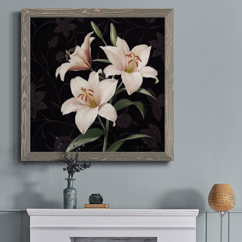 Garden Garden - Peinture sur toile encadrée, H 17 po x l 17 po x P 1,5 po, Cadre gris