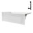 Streamline 60 in. x 32 in. Acrylic Left-Hand Drain Alcove Bathtub in Glossy White With External Drain-108366727
