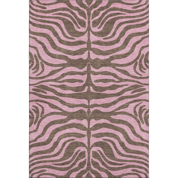 Premium Machine Washable Corum AMF1043 Animal Print Rug