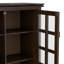 Artisan 38"W Solid Wood 4-Shelf Medium Storage Cabinet with Glass Doors and Adjustable Shelves-760092897