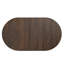 Ensemble de salle à manger rond à ovale extensible avec fauteuils demi-tonneau en chenille-2004809015