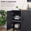 Buffet de rangement avec armoire latérale, buffet multifonctionnel moderne