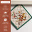 Rideau de cuisine Maison d'Hermine Botanical Fresh 100 % coton - Cantonnière 142 x 46 cm et voilage 71 x 91 cm