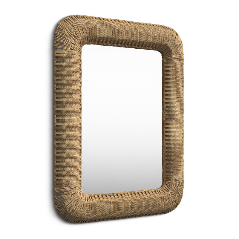 Cal Solid Wood Rectangle Wall Mirror