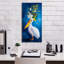  «Pelican On Blue» par Heather Gauthier, art mural sur toile, 12 po x 24 po