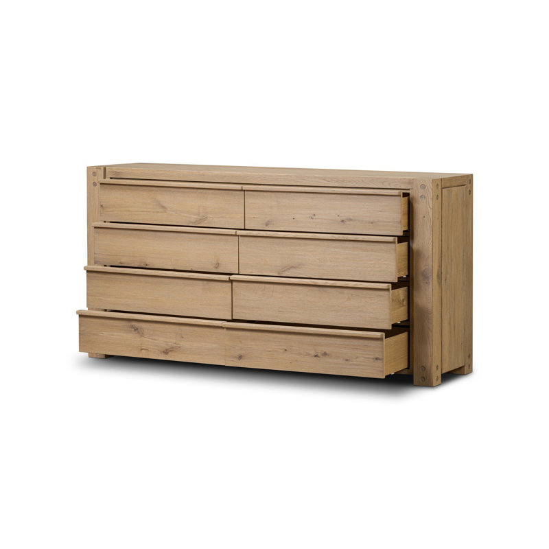 Emmer 8 Drawer Dresser-Aged Smoked Oak