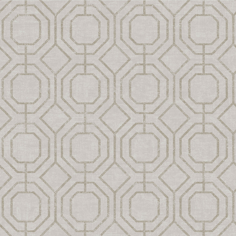 Transform Geometric Vinyl Peel & Stick Wallpaper Double Roll, Beige