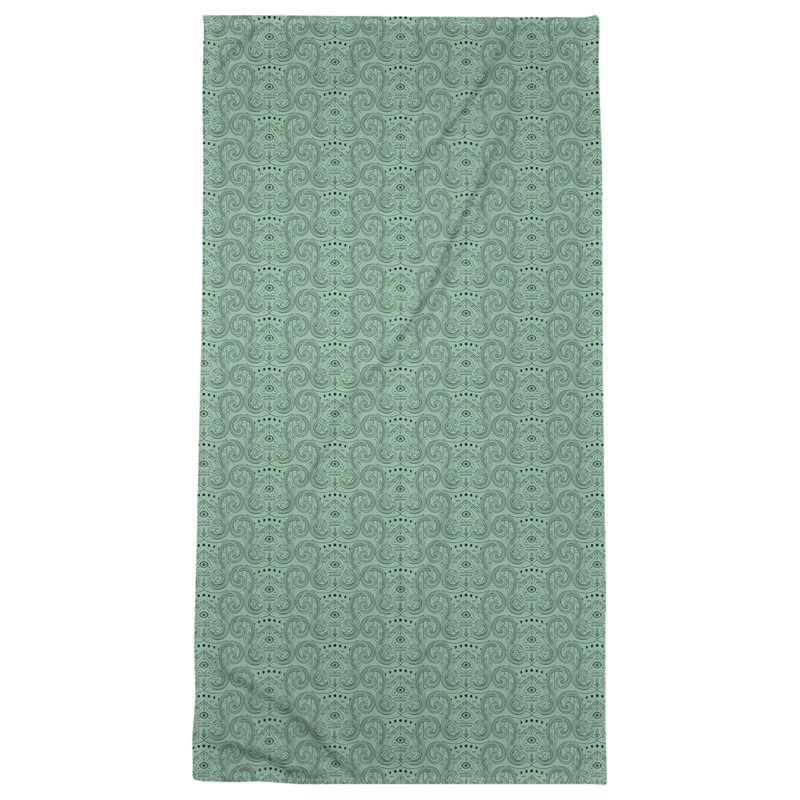 Serviette de bain Third Eye, Vert Jade