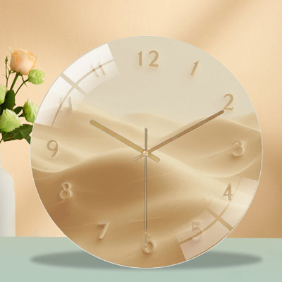 Horloge murale en verre Sand Dunes
