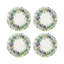 Couronne de fleurs en cuir vert Vegan-119015366