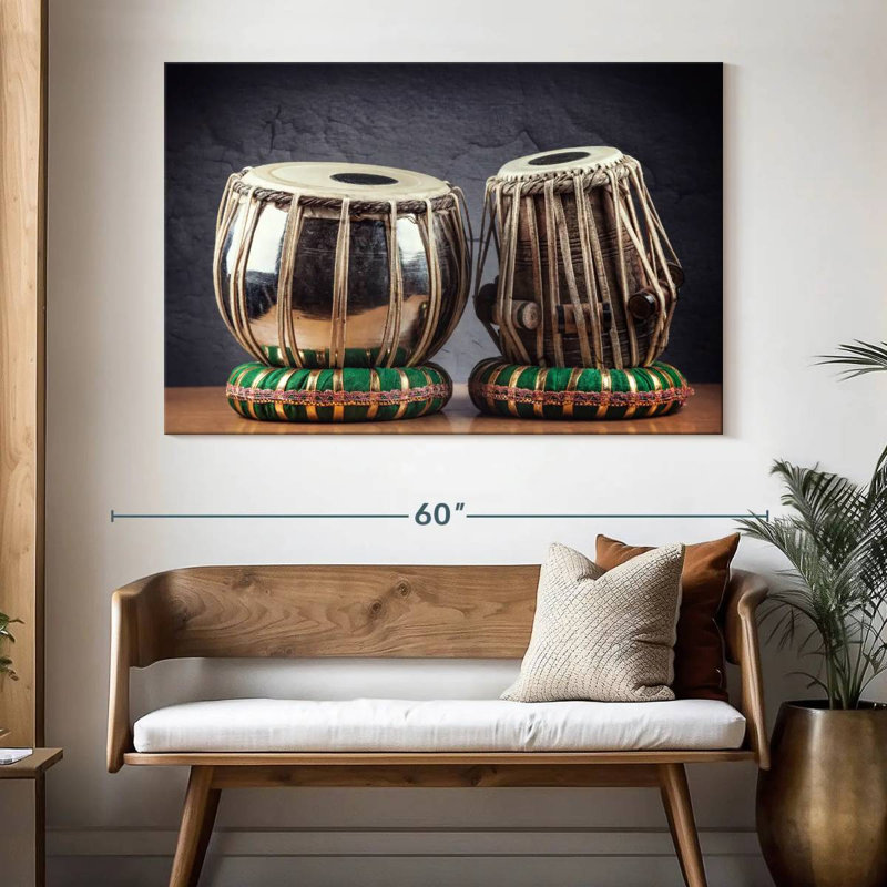 Abarca Tabla Drums, 34" H x 51" W