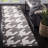 Rodgers Hand Woven Flat Weave Wool/Cotton Houndstooth Rug in Gray/Ivory-1027802839