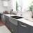 36" L x 21" W Apron Front/Farmhouse Kitchen Sink Gunmetal Black 60/40 Double Bowl 16 Guage Stainless Steel Sink-122610281-57533213
