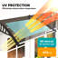 Outsunny Front Door Canopy Outdoor Awning Rain Shelter 200 x 96cm Brown
