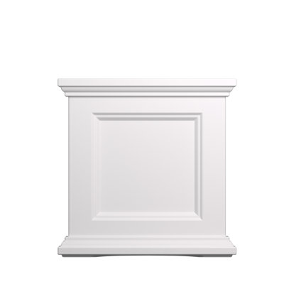 Fairfield 18in Self-Watering Square Planter - White