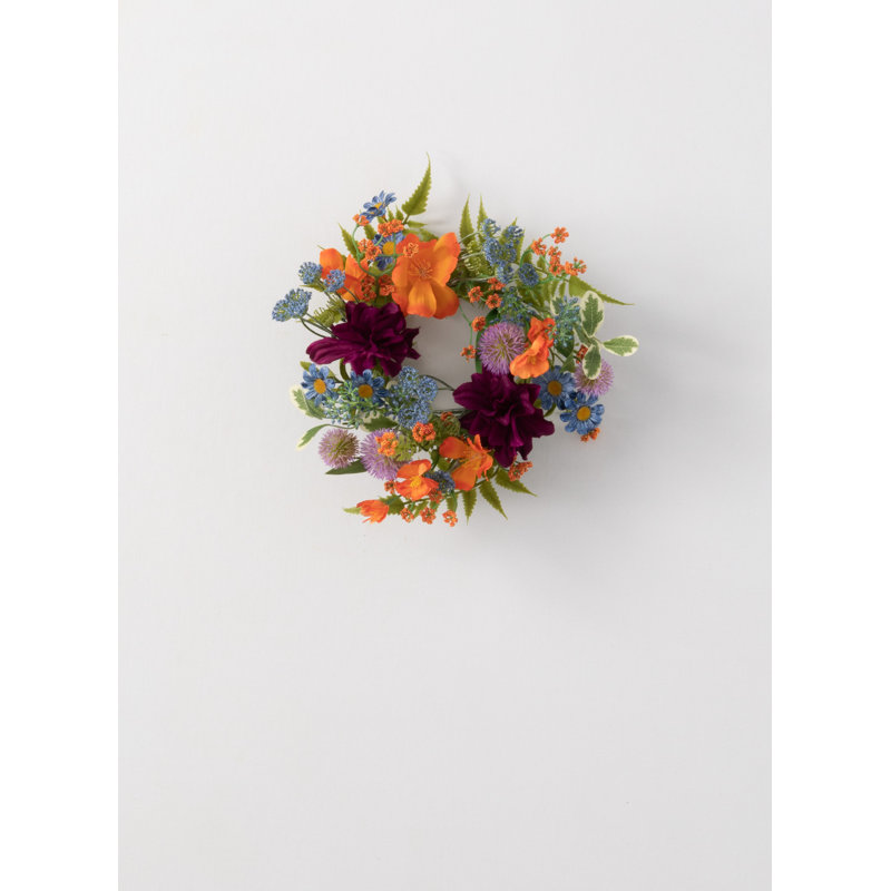 Couronne de dahlia artificielle 14 po
