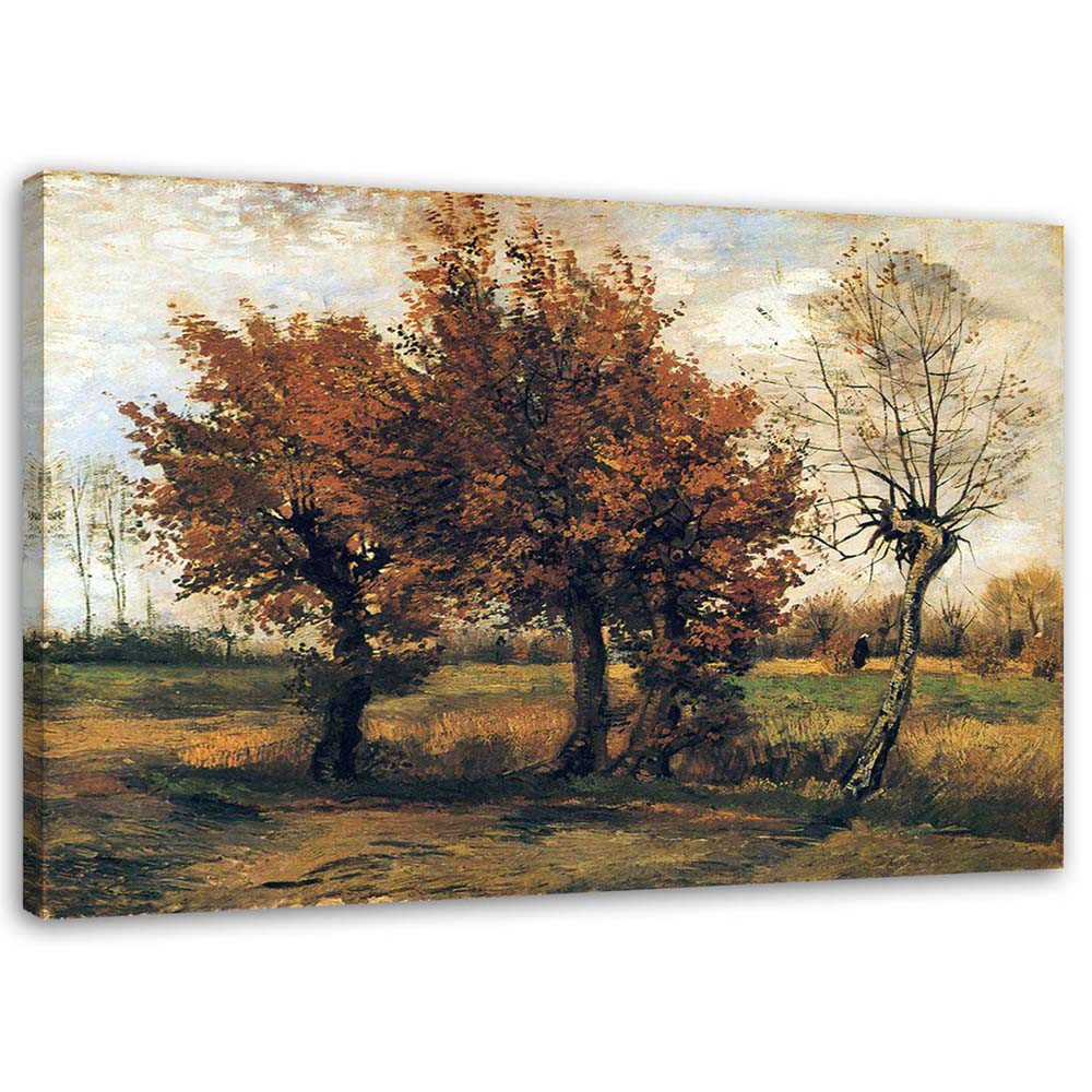 Herbstlandschaft mit vier Bäumen - V. Van Gogh, Reproduktion 51159