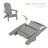 Resin Plastic Folding Adirondack Chair All-Weather HIPS Adirondack Chair-70114146