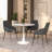 Ceballo Table Mid-century Dining Table for 4-6 people With Round Mdf Table Top, Pedestal Dining Table, End Table Leisure Coffee Table-707441822-802887413-707441821
