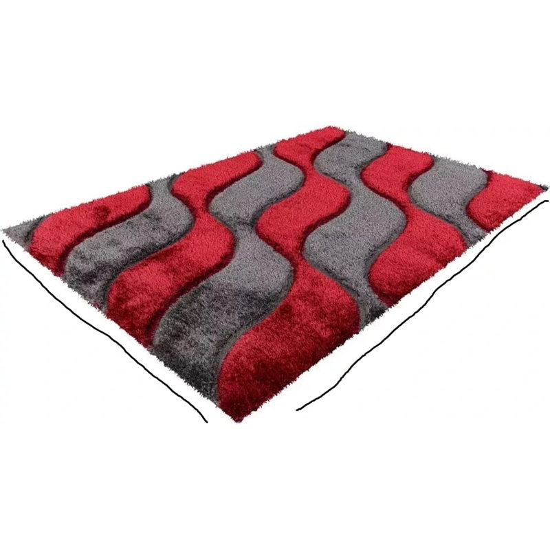 Geometric Shag Area Rug, Rectangle 120 x 170 cm