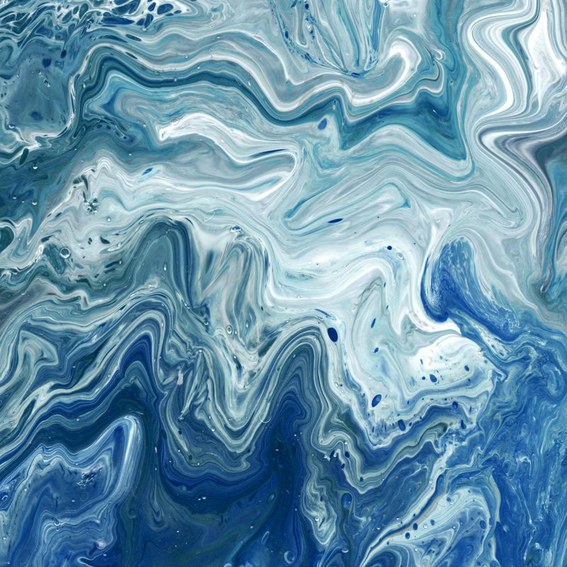 " Indigo Minerals I ", 12" H x 12" W x 1.25" D