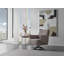Fauteuil pivotant Parma en tissu performant noir