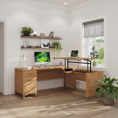Bureau en L 72 W 3 positions