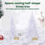  Arbre de Noël artificiel blanc 94,49 po en PVC et acier
