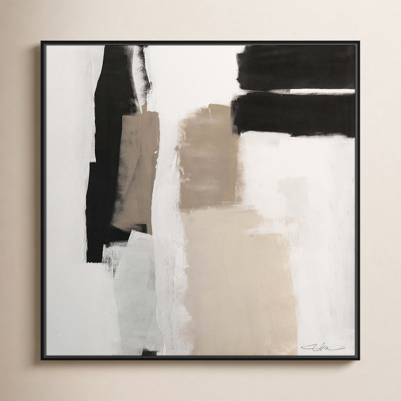 «Earth Scapes II-A» par Casa Fine Arts, H 41,5 po x l 41,5 po x P 2 po, Cadre flottant noir