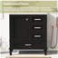 Meuble-lavabo simple avec plateau en céramique Shalimar, armoire de rangement moderne avec porte à fermeture douce et structure en bois massif, style autoportant-734106711-728183009