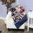 Donna Sharp County Fair Patriotic Americana Quilted Throw 