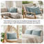Taies d'oreiller matelassées Vilano de Southshore Fine Linens, en microfibre doublement brossée, à coutures carrées et bords passepoilés, lot de 2, 51 x 66 cm, bleu acier-399142820-324762884