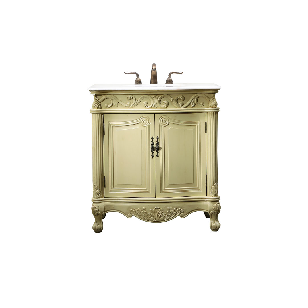Aurillac 32" Single Bathroom Vanity Set Lark Manor™ Base 