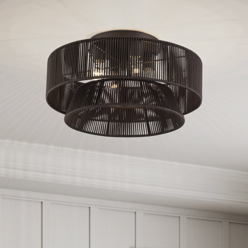 Très grand semi-encastré 4 lumières Aurea