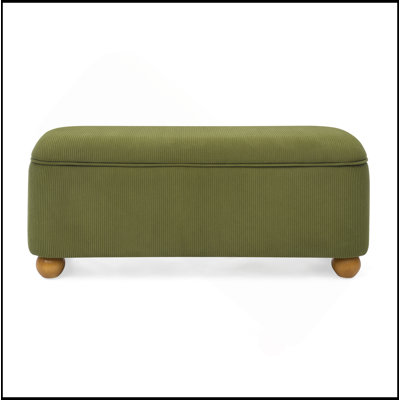 Banc de rangement polyvalent en tissu pour repose-pieds pour chambre à coucher, salon et entrée